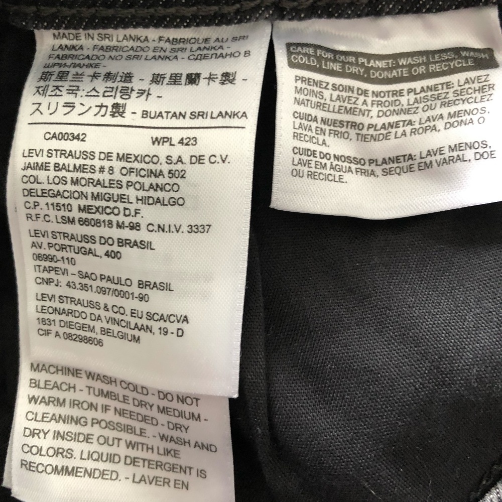 Levi's 721 High Rise Distressed Black Jeans Size 30 - Picture 7 of 9